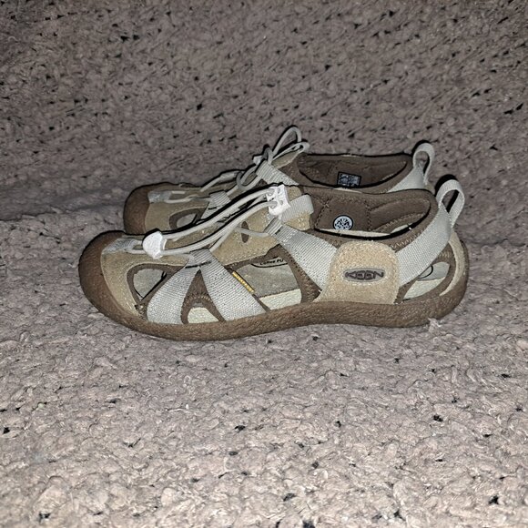 KEEN-Howser Harvest Sandals-Light Brown/Beige-Suede/Nylon-Sz 8.5-Near Mint - Picture 2 of 8